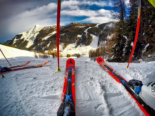 výhled na lyžích